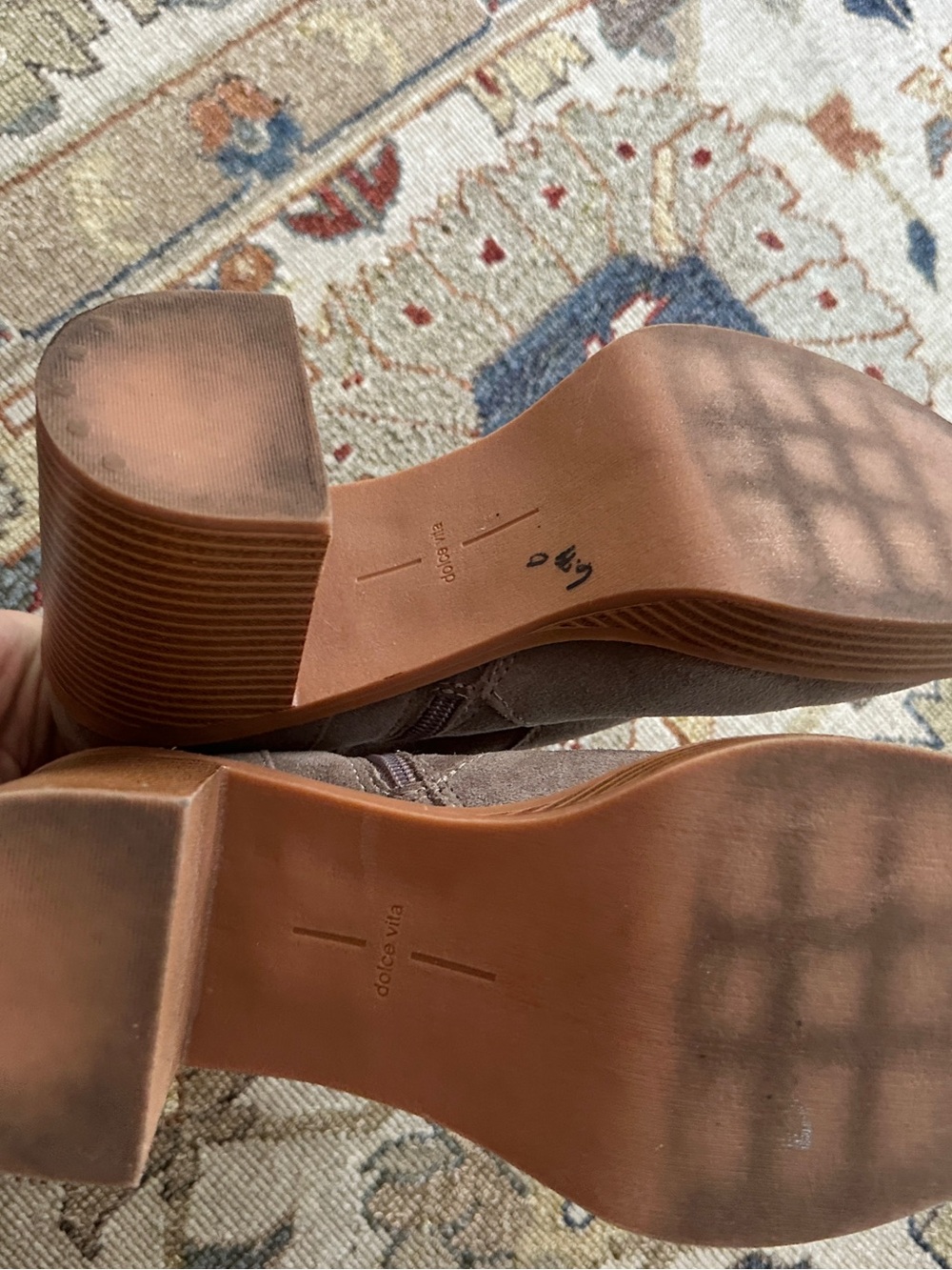 Dolce Vita Suede Platform Chunky Boots sz 9.5 - Picture 8 of 8